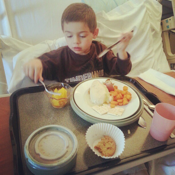 Van loves hospital food - from Instagram